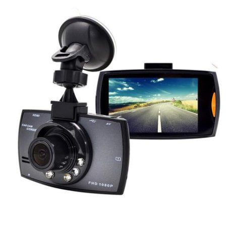Camera & SD Card Dash Cam for Cars with Night Vision/HD IR Dash Cam 270 Degrees Rotatable Camera Video Recorder/Traffic Dashboard Camcorder Loop Recording 6Lights Dash Video 